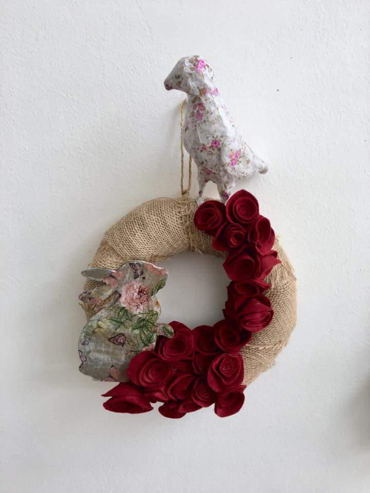 Material Made Wreath Décor