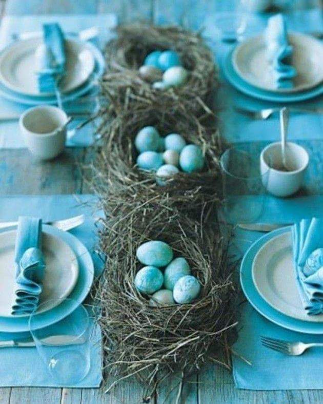 Blue Is The Color Of Easter For Dining