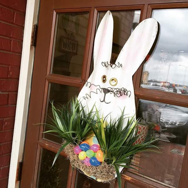 Bunny And Eggs For Easter Decoration