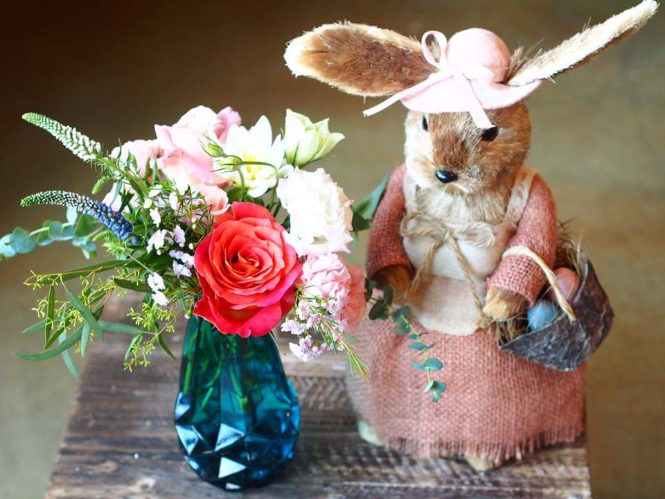 Bunny Easter Flower Arrangement