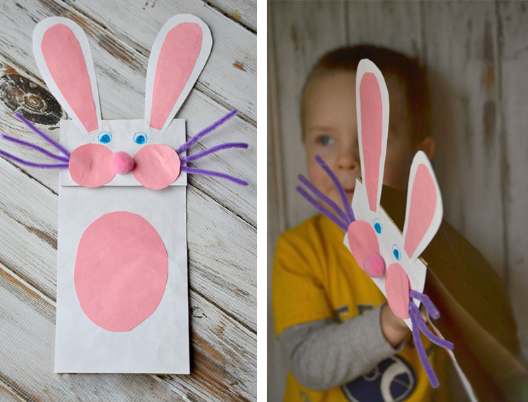 Bunny Paper Bag Puppet