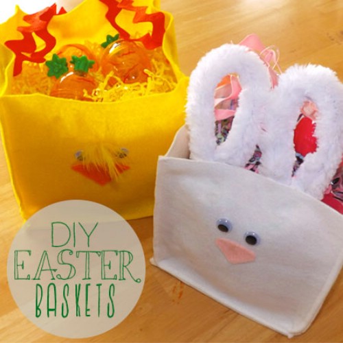 Felt Animal Easter Baskets