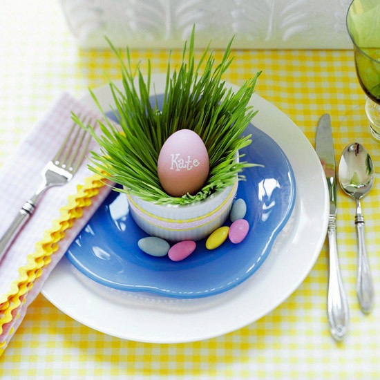 Funny Easter decoration combines all the features that are typical of spring