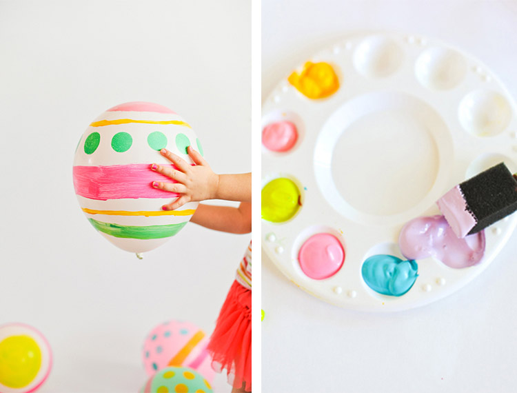 Hand-Painted Easter Egg Balloons