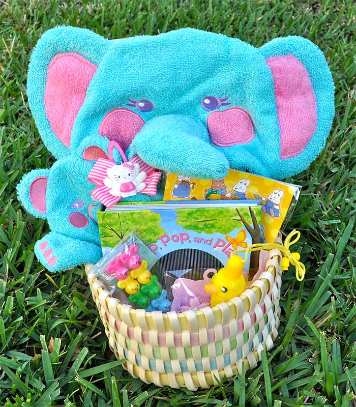 Stuffed Toy Easter Gift Basket