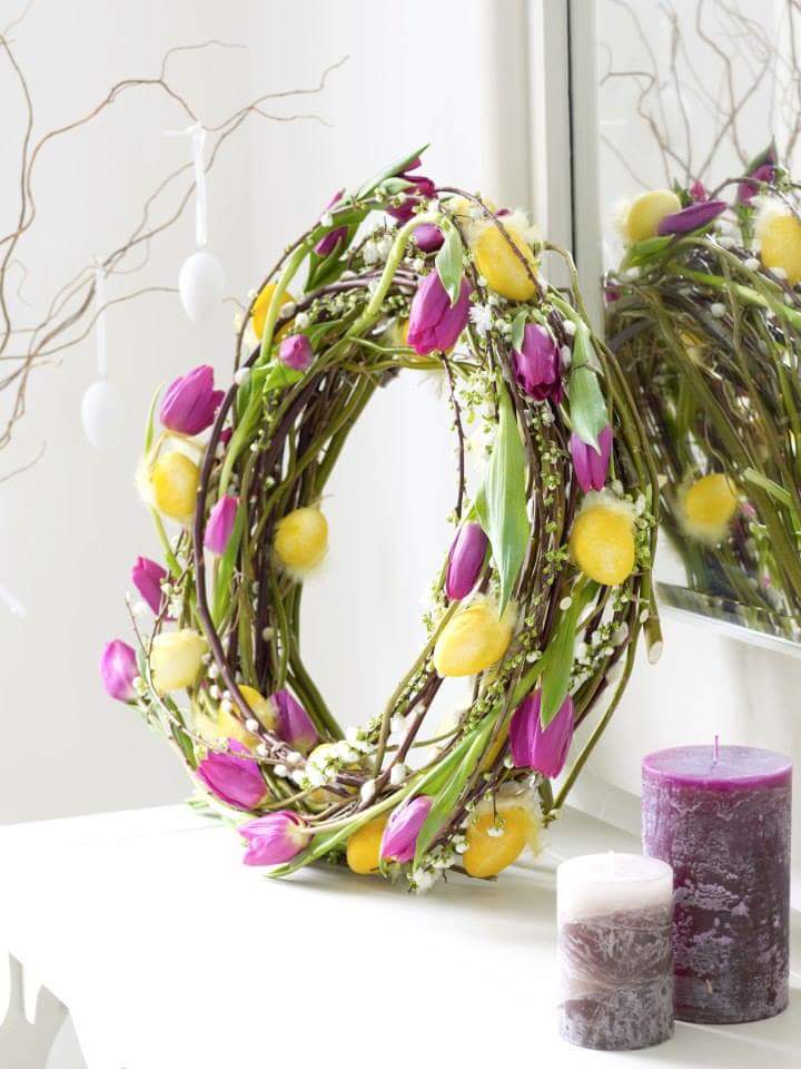 Tulip Wreath For An Amazing Easter Look