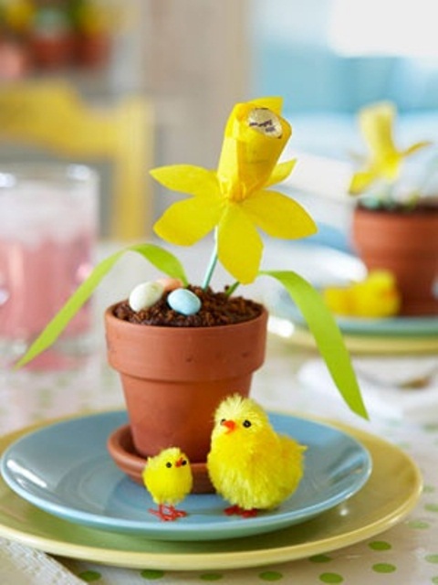 Yellow Easter Flower Arrangements