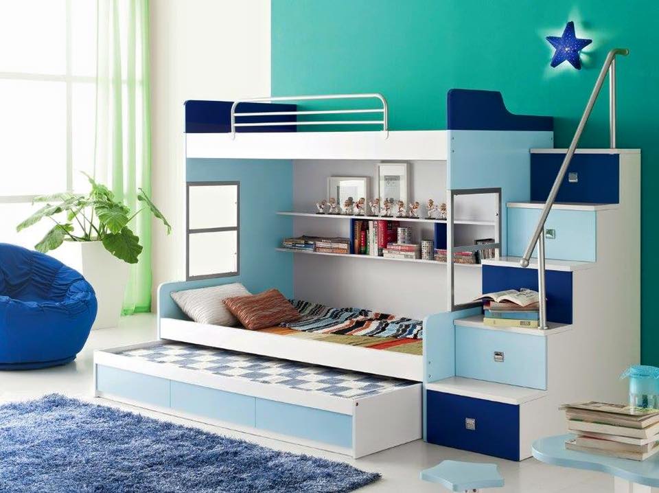 Beautiful bunk beds inspired by a coastal theme
