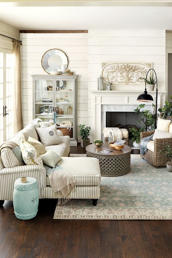 Decor a country living room, to modernize your living room.