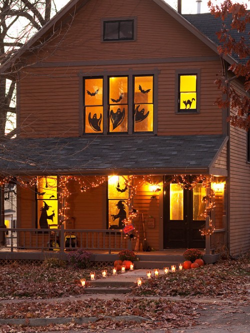 Decorate Windows With DIY Silhouettes.