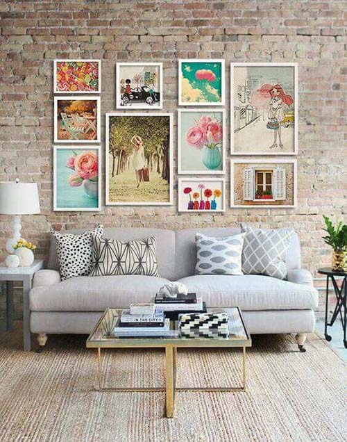 Decoration of living rooms with industrial decoration.