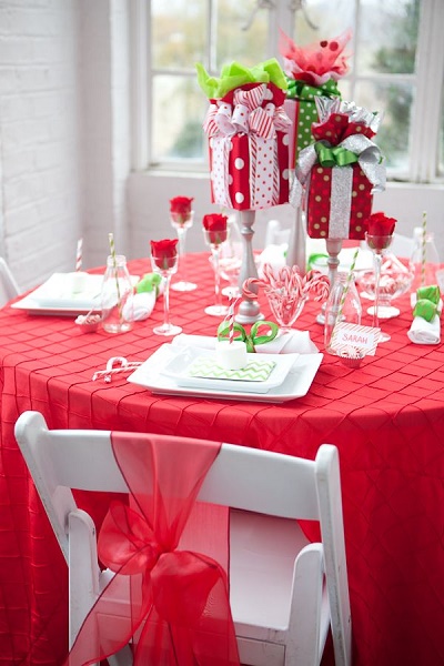 Fancy and Beautiful Christmas Table Decoration