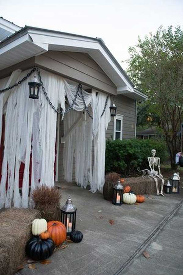 Front door Halloween