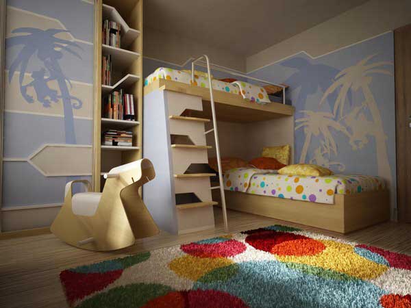 Fun, Beachy Bunk Rooms