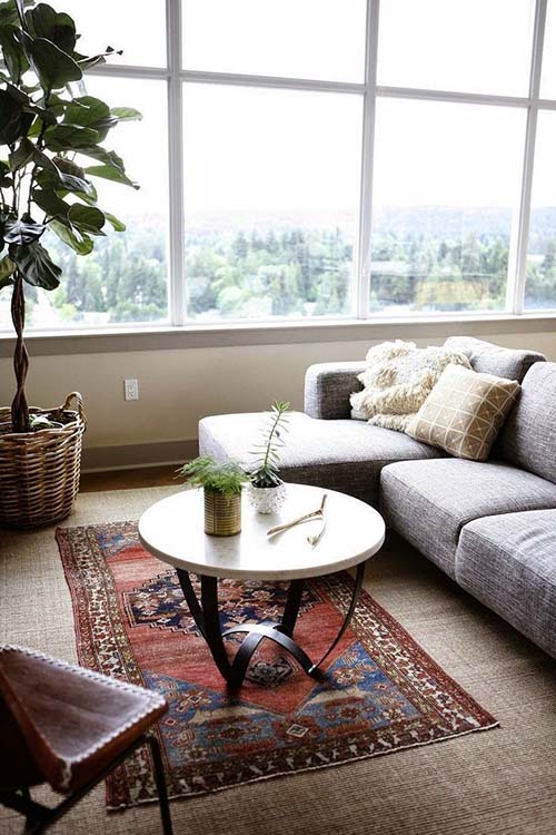 Modern small rooms that enjoy a large amount of natural light.