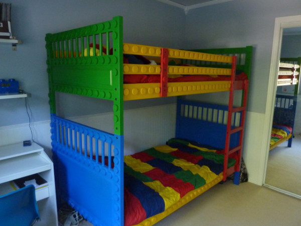 Multi-Coloured Metal Kids Bunk Bed