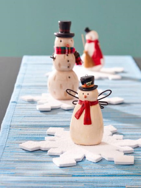 Snowmen Christmas Table Decorations.
