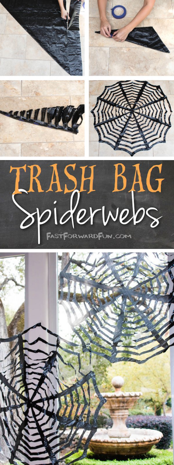 Trash Bag Spider Webs