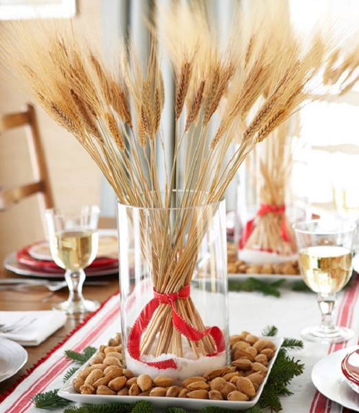 Wheat Stalks Centerpiece.