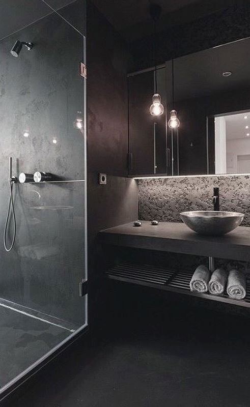 Bathroom Black to Black.