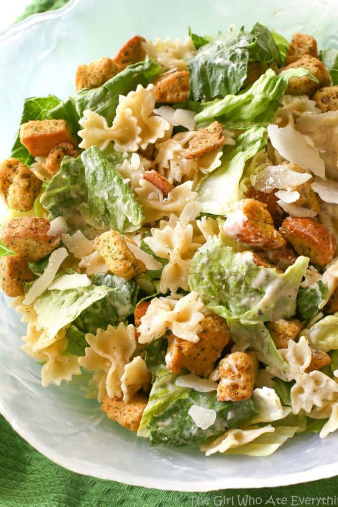 Bowtie Pasta Caesar Salad