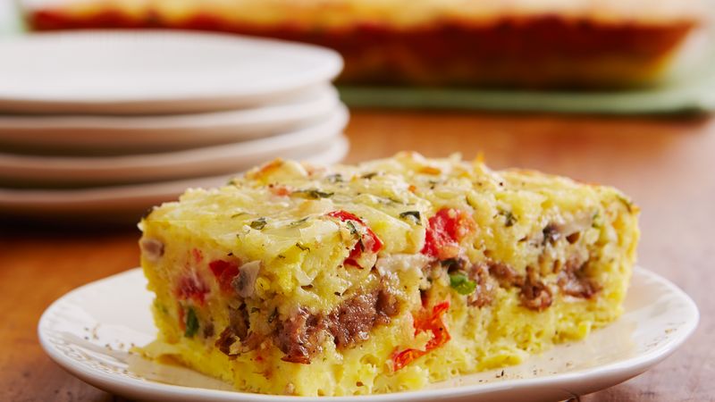 Cheesy Sausage and Egg Bake Recipe