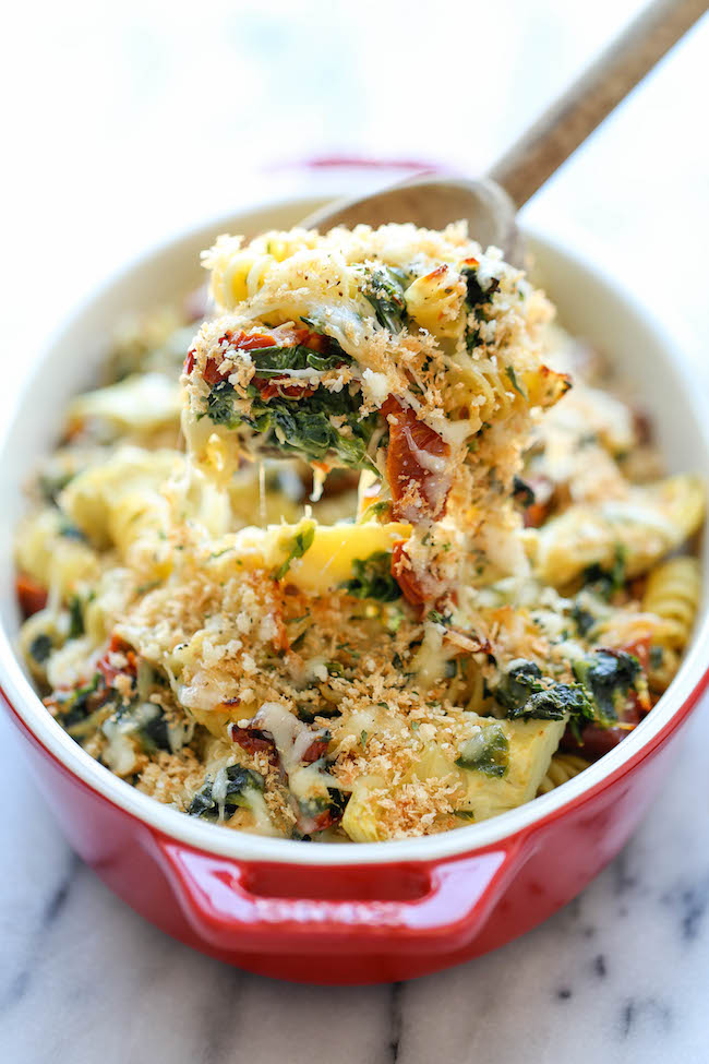 Chicken Florentine Artichoke Bake