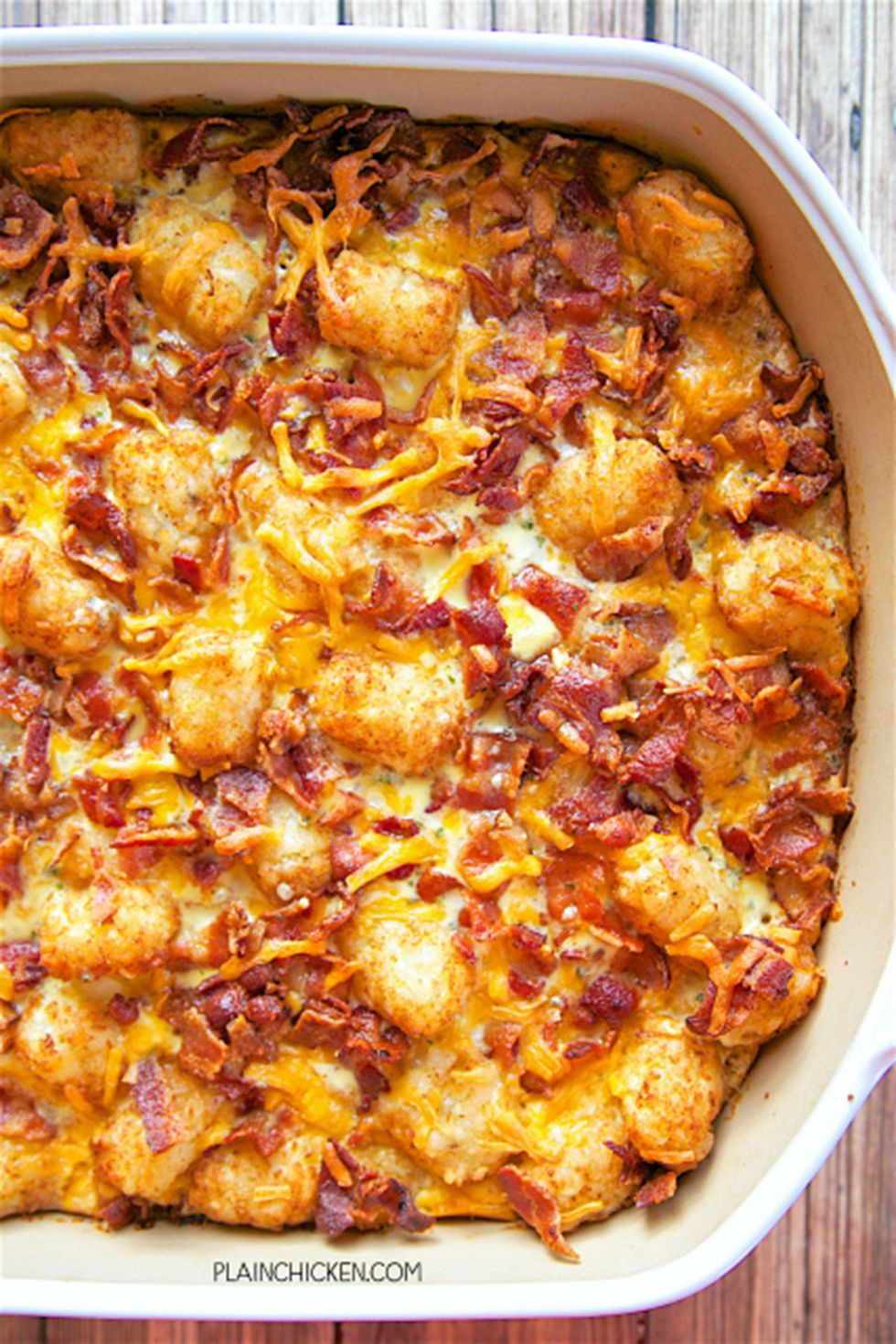 Cracked Out Tater Tot Breakfast Casserole