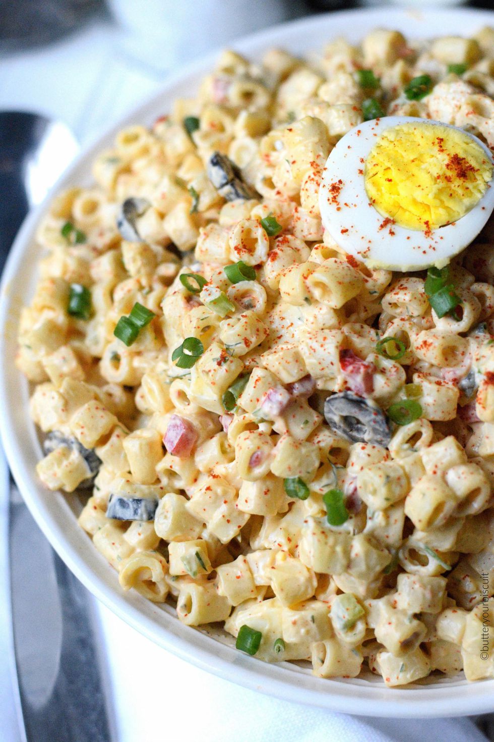 Deviled Egg Macaroni Salad