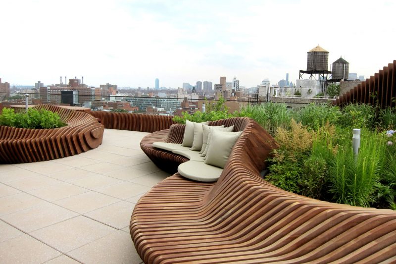 The roof terrace becomes a real paradise!
