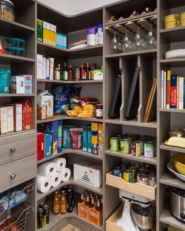 An organized pantry will make your snacks, serving trays, and kitchen tools quick and easy to find so you can entertain with less stress, less mess, and more enjoyment.