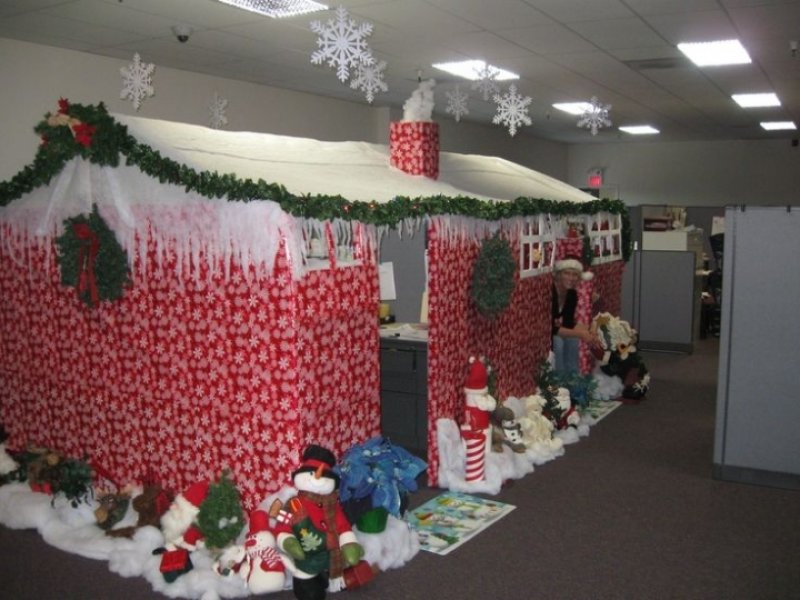 #Christmas #Office #Decoration #Ideas Brilliant Office Christmas Decorating