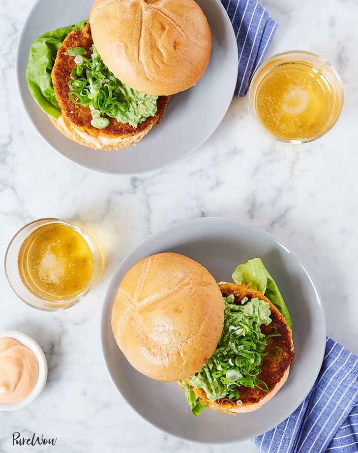 Cauliflower Sweet Potato Burgers