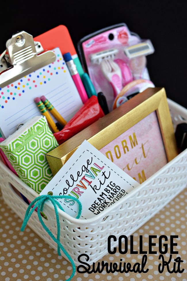 College Survival Gift Basket