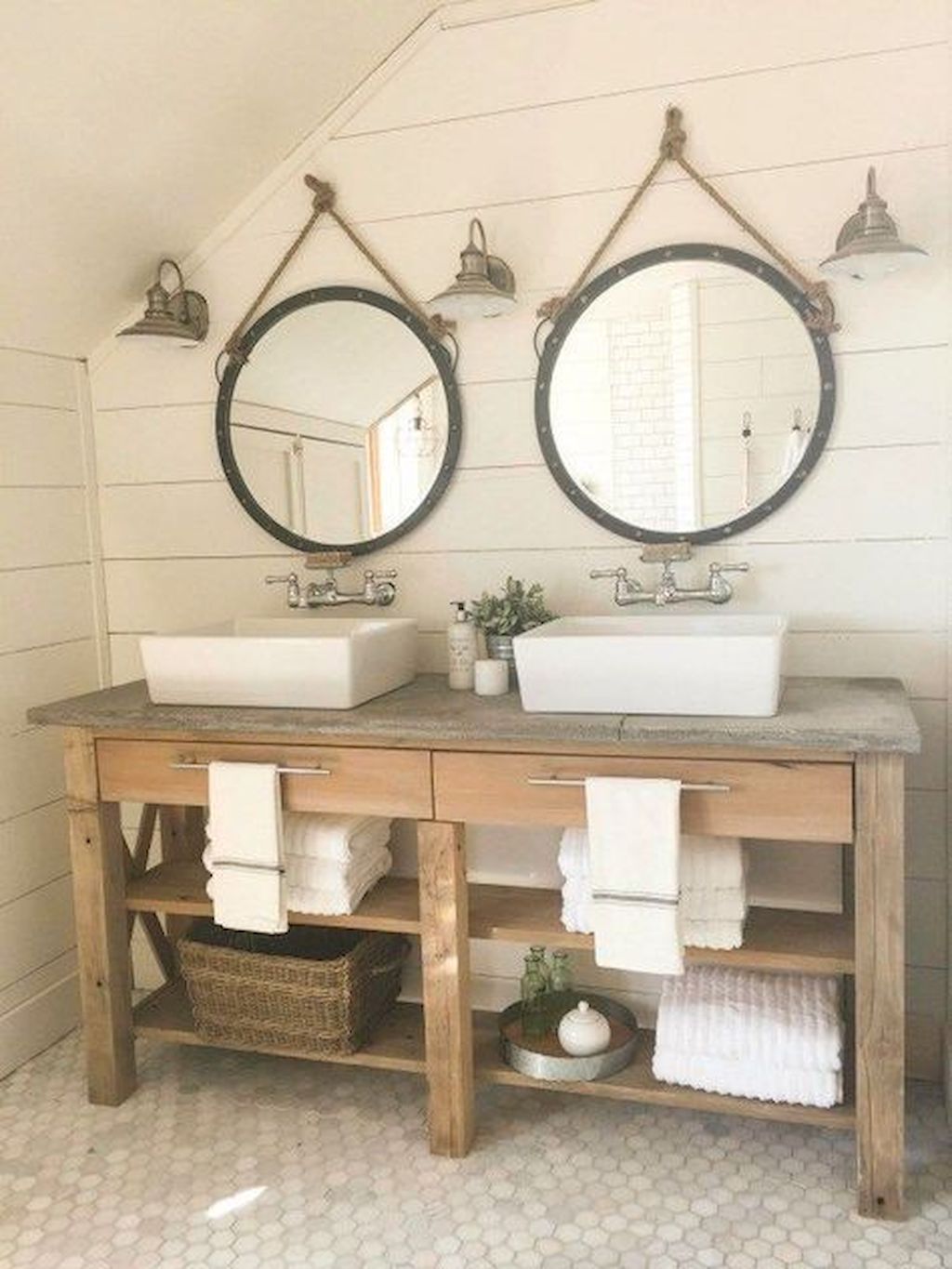 Cozy rustic bathroom farmhouse style design ideas