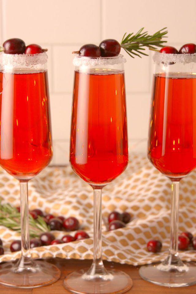 Cranberry Mimosas