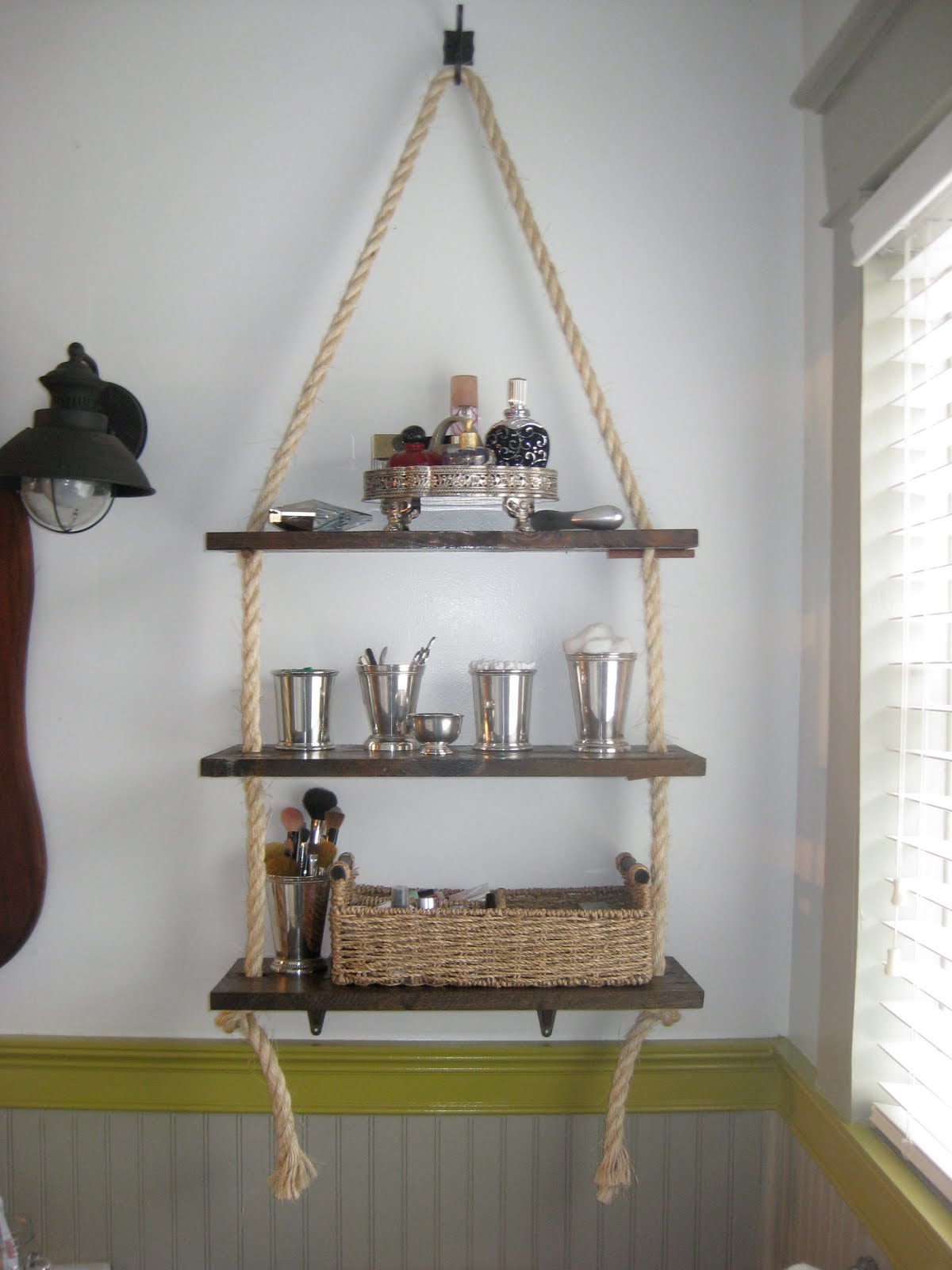 DIY Bathroom Shelving