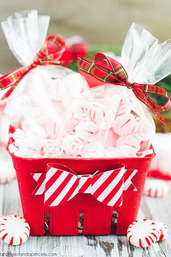 DIY Peppermint Soap Gift Basket