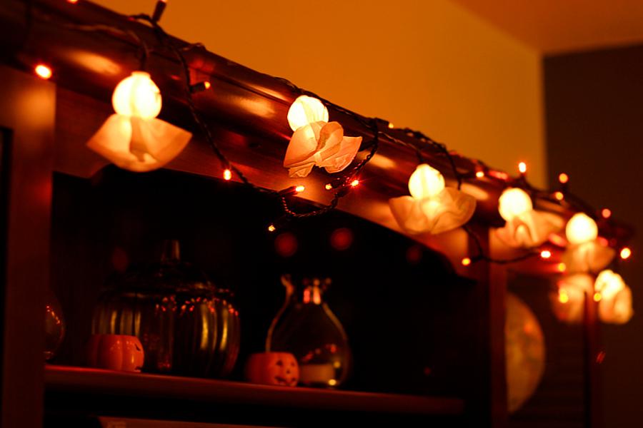 Decorate your home with Halloween lights