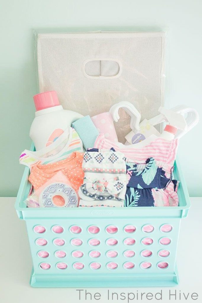 Laundry Basket Baby Shower Gift Basket