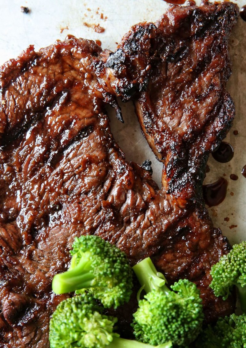 Mongolian Glazed Steak with Broccoli