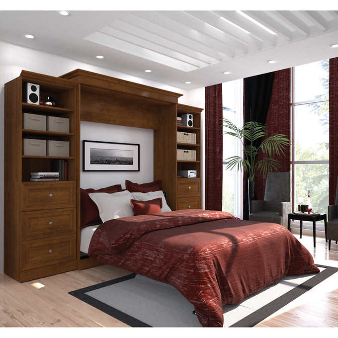 #Murphy #Bed Murphy Beds Costco With Regard To Bestar Audrea Queen Wall Bed Two