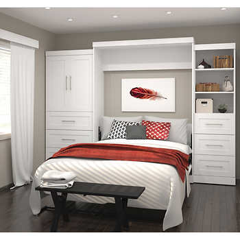 #Murphy #Bed Murphy Beds Costco With Regard To Bestar Wall Decor