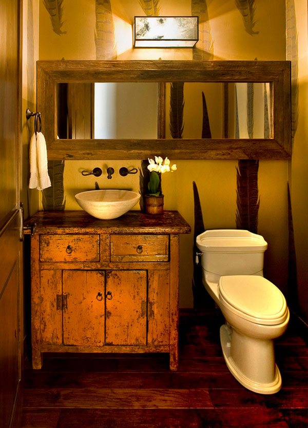 Old chest drawers and convert them into a vanity