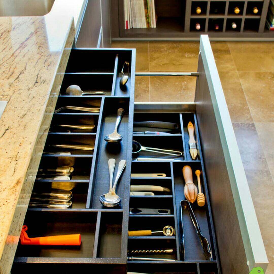 Organizing kitchen idea for spoon, knife 