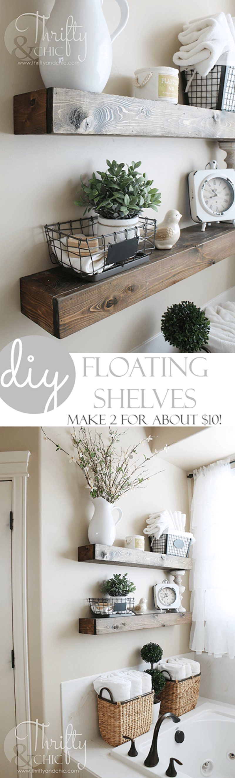 40 Beautiful DIY  Bathroom Shelves Ideas  Detectview