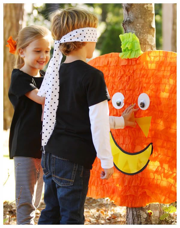 Pin the face on the Pumpkin