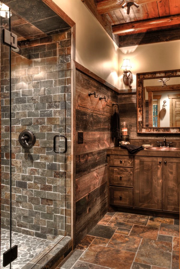 Rustic bathroom