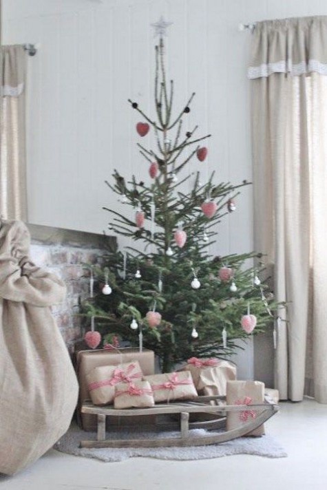 #Small #Christmas #Tree Sleigh as a tree stand