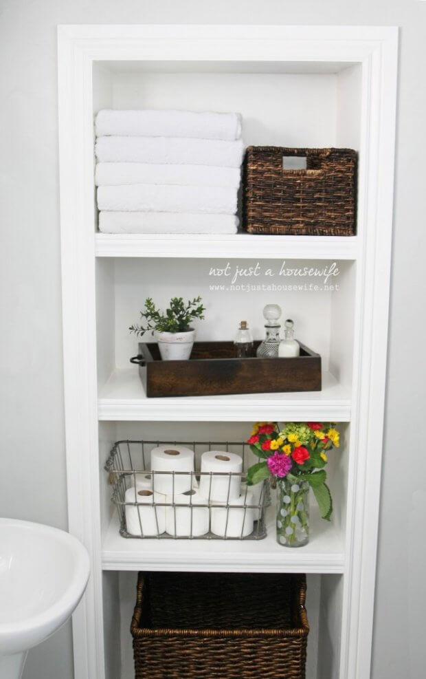 Spa Locker Streamlined Shelving Unit - DIY Bathroom Shelves